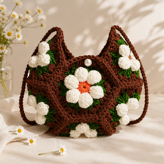 Crochet Flower Bag